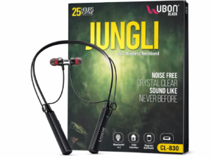 Neckband- UBON CL-830 Jungli Wireless Neckband | Bluetooth v5.2 | 25H Playtime | Type-C Charging