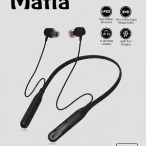 Red Leaf Mafia Wireless Neckband Headset | 80H Playtime | Type-C Fast Charge