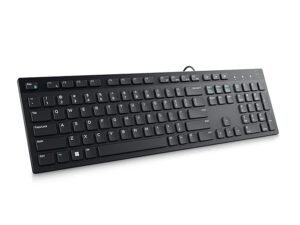Keyboard – Dell KB216 Wired Multimedia Keyboard – Full Size, USB, Spill Resistant (Black)