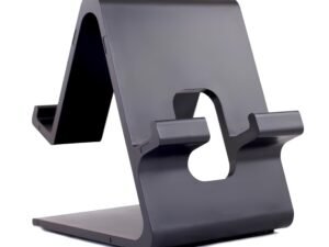 Stand- Gladiadora® Mobile Stand for Table, Dual-Sided Desktop Universal Hard Plastic Mobile Holder (Black)