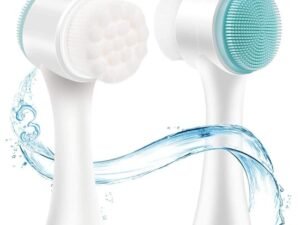 2-in-1 Silicone Face Scrubber Brush | Dual-Sided Manual Face Wash & Exfoliating Brush