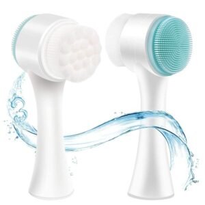 2-in-1 Silicone Face Scrubber Brush | Dual-Sided Manual Face Wash & Exfoliating Brush