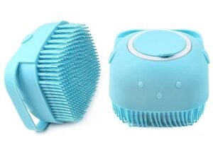 Silicone Shower Bath Brush With Shampoo Dispenser – Body Scrubber & Massager