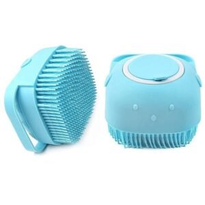 Silicone Shower Bath Brush With Shampoo Dispenser – Body Scrubber & Massager