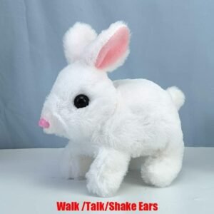 Walking & Talking Rabbit Toy – Walk, Talk & Shake Ears – Soft Plush Bunny for Kids
