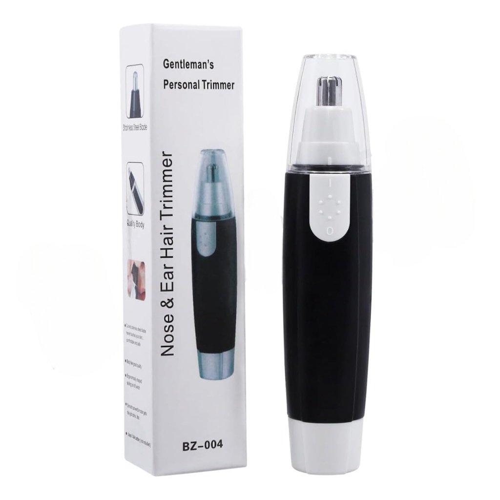 Trimmer- Electric Nose & Ear Hair Trimmer with Stainless Steel Blades for Men & Women