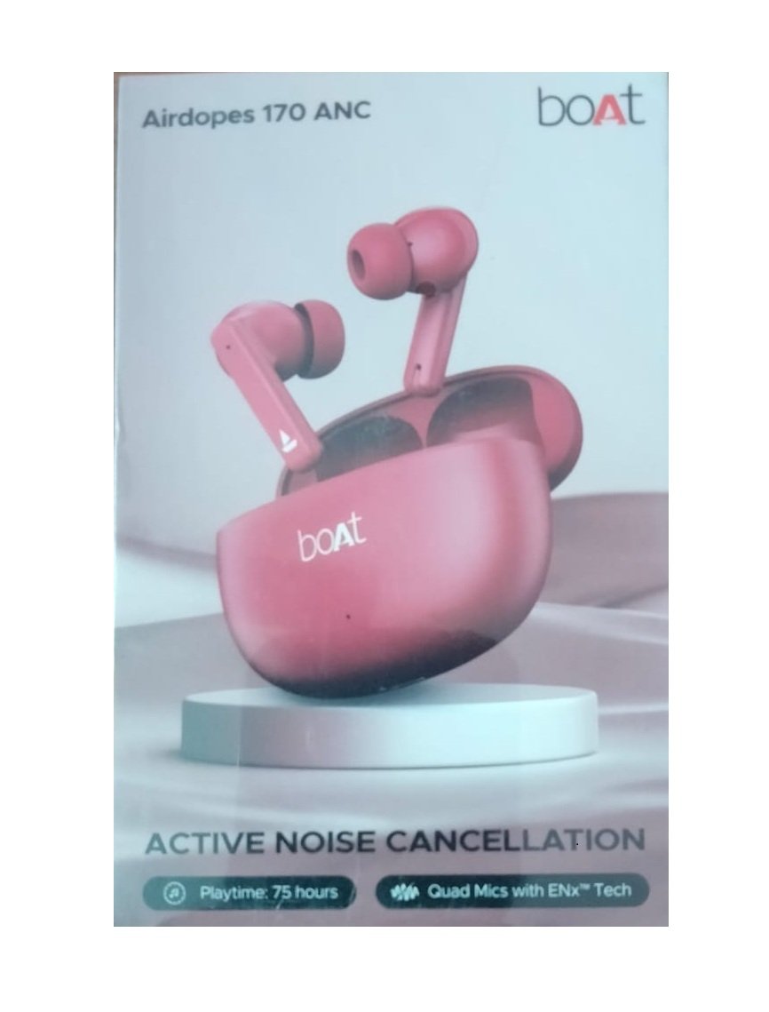 Earbuds- boAt Airdopes 170 ANC Wireless Earbuds | 35dB ANC | 75H Playtime | Quad Mic ENx | Bluetooth 5.3 - Image 3