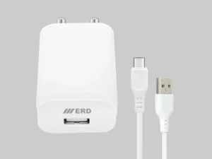 Charger- ERD TC-221 20W Fast Charger (USB-A) with USB-C Cable