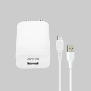 Charger- ERD TC-221 20W Fast Charger (USB-A) with USB-C Cable