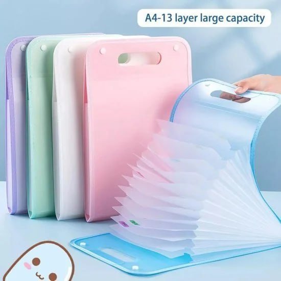 13 Layer A4 Document Storage Organizer – Expandable File Folder with Handle