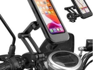 Universal Waterproof Mobile Holder for Bike & Bicycle – 360° Rotating Handlebar Phone Mount