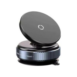 Vacuum Magnetic Car Phone Holder – 360° Rotating Dashboard Mount