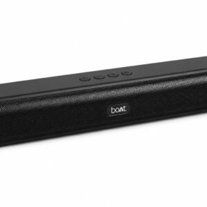 boAt Aavante Bar 490 Bluetooth Soundbar | 10W RMS | Bluetooth v5.3 | TWS | USB, AUX & TF Card | Built-in Mic | Classic Black