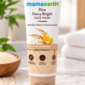 Face Wash – Mamaearth Rice Dewy Bright Face Wash with Rice Water & Niacinamide – 100ml