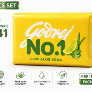 Bath Soap – Godrej No.1 Lime Aloe Vera Soap 150g – 3 Pcs Set