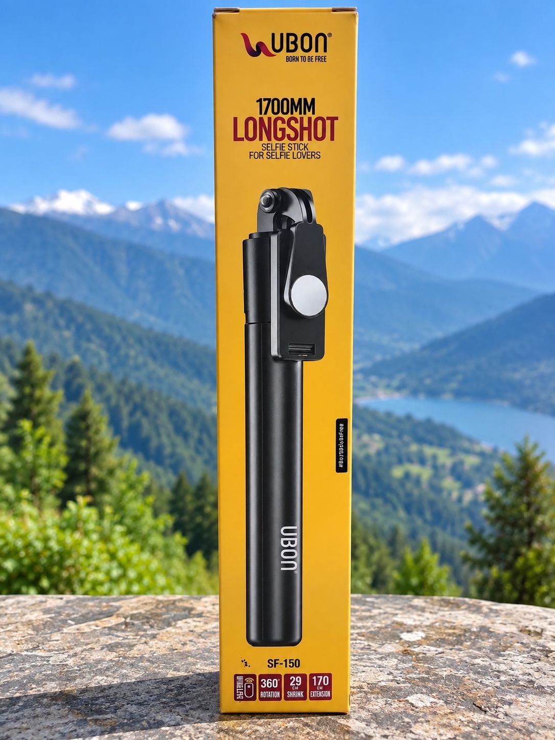 UBON SF-150 1700MM Longshot Wireless Selfie Stick with Tripod & 360° Rotation - Image 2