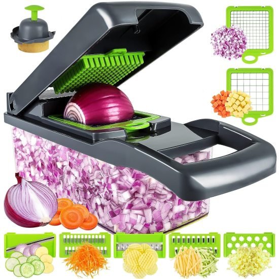 Chopper- 14-in-1 Vegetable Chopper & Veggie Slicer – Multipurpose Dicer, Grater & Cutter - Image 2
