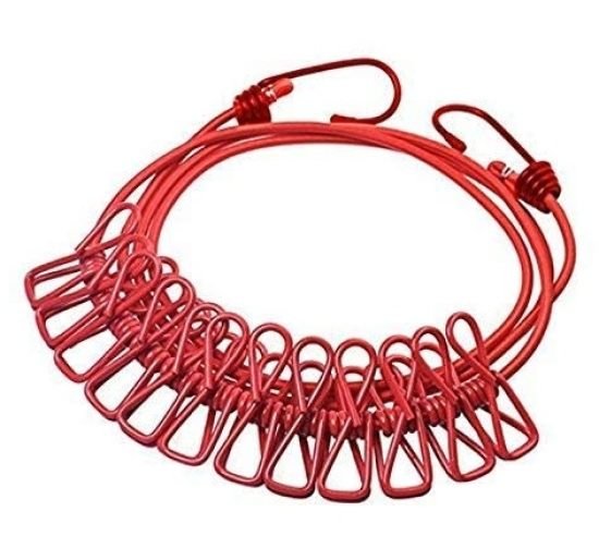 Clothes Drying Combo Set – Clothes Line with Clips + 5 Meter Heavy Duty Steel Wire Rope - Image 3