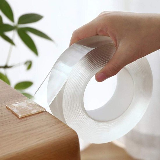 Tape- Double Sided Nano Gel Grip Tape – 3 Meter Each, Pack of 4