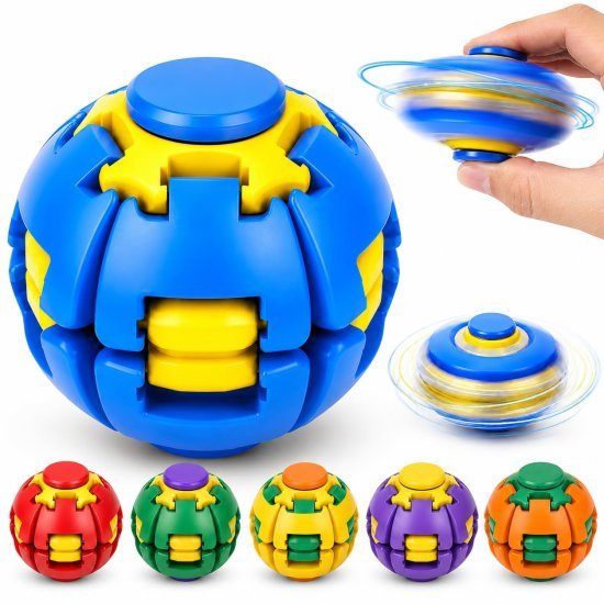 Fidget Toy Combo – Spinner Ball + Assorted Pop-It Toy | Pack of 2 - Image 5