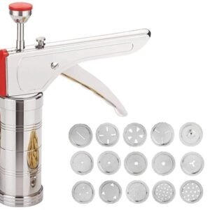 Stainless Steel Sev Maker & Multipurpose Kitchen Press – 15 Interchangeable Jalis