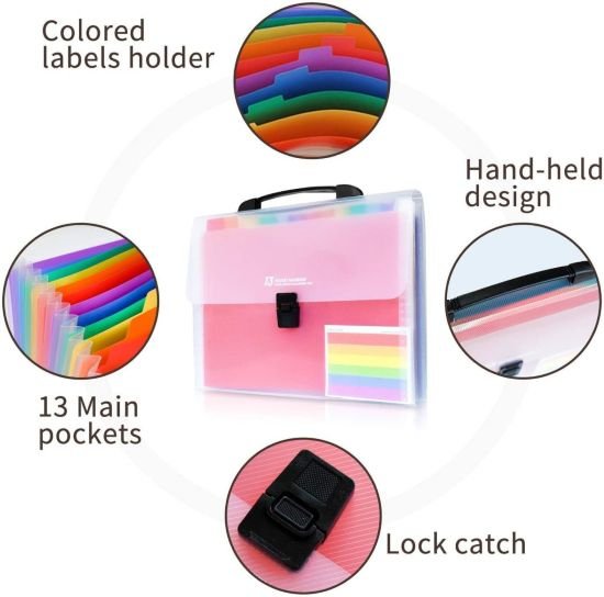 Rainbow File Folder – 13 Pocket - Image 2